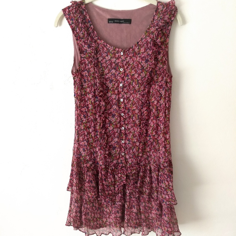 Zara Pink Floral Dress